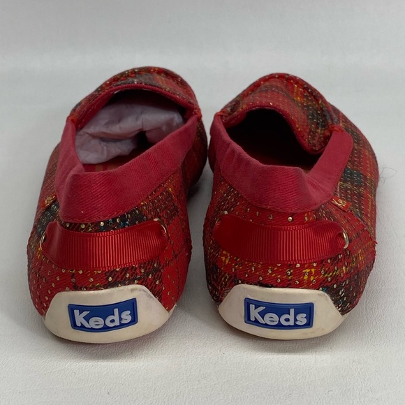 Keds Slip On Red Plaids Sz6 - Picture 5 of 5
